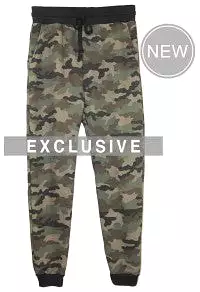 Camo Fleece Unisex Jogger Pant by Royal Apparel Made in USA 3070CMO