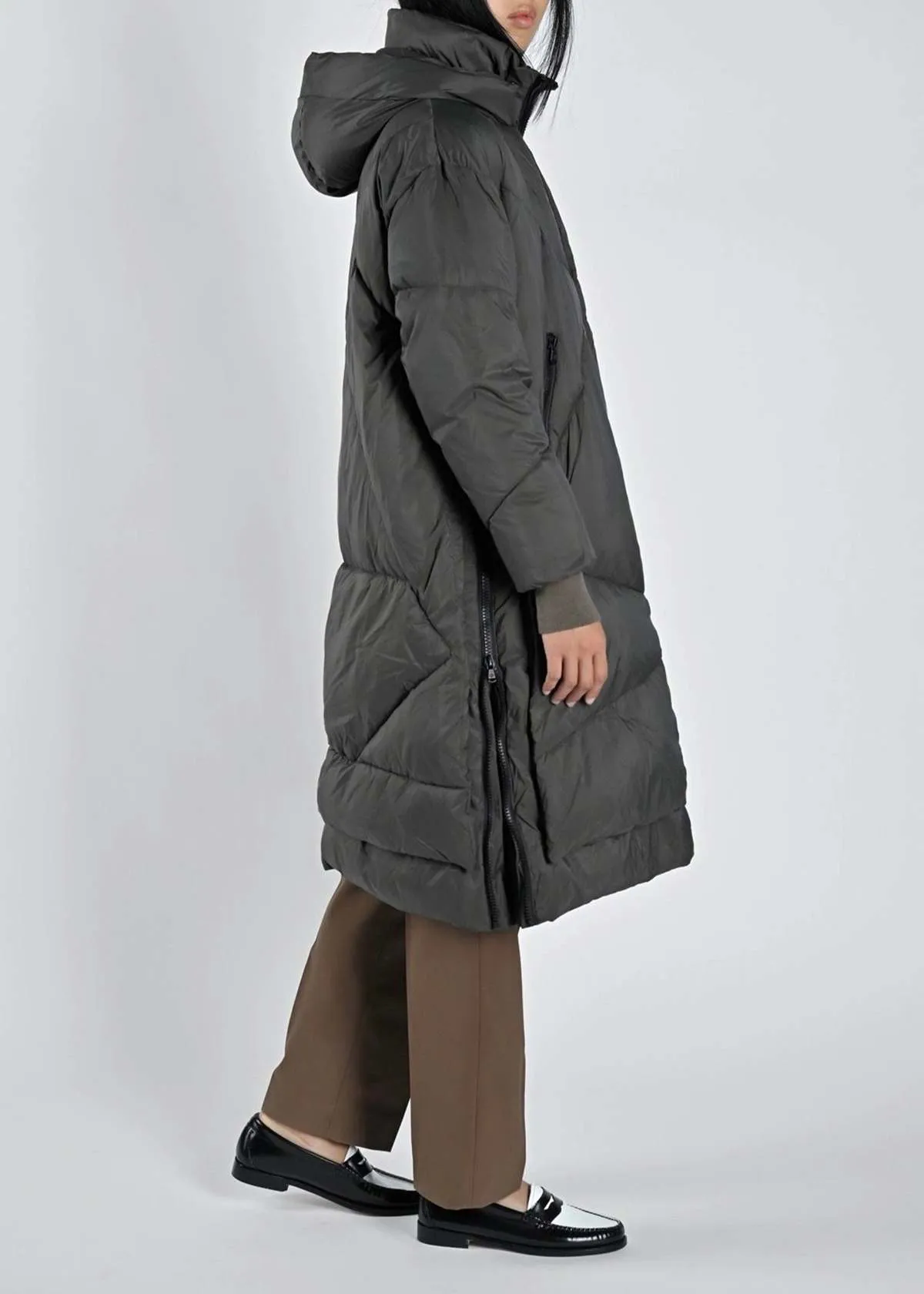 Canada Eugenie Long Coat - Olive