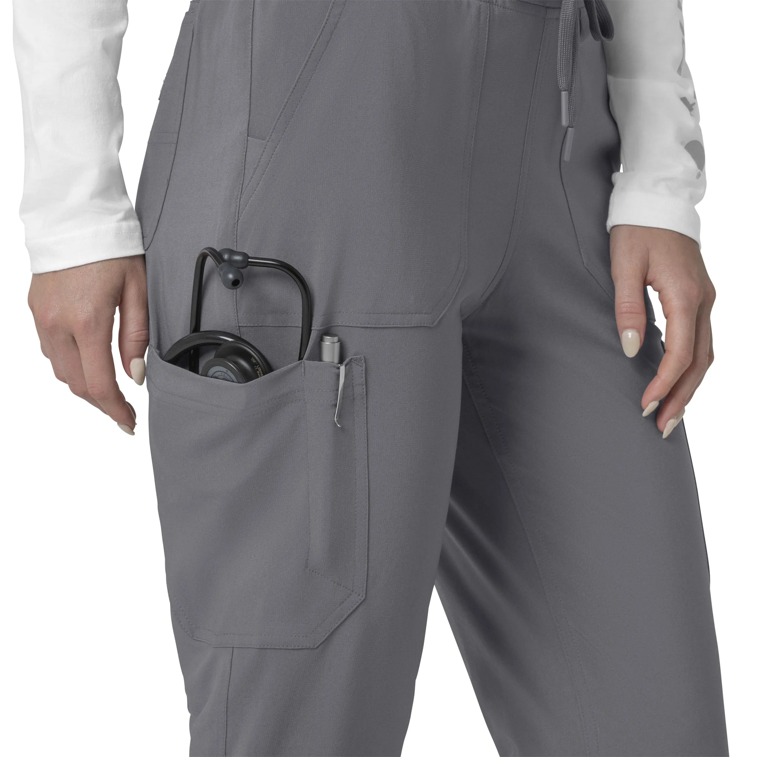 Carhartt Force Cross-Flex Women's Cargo Jogger Scrub Pant - Pewter