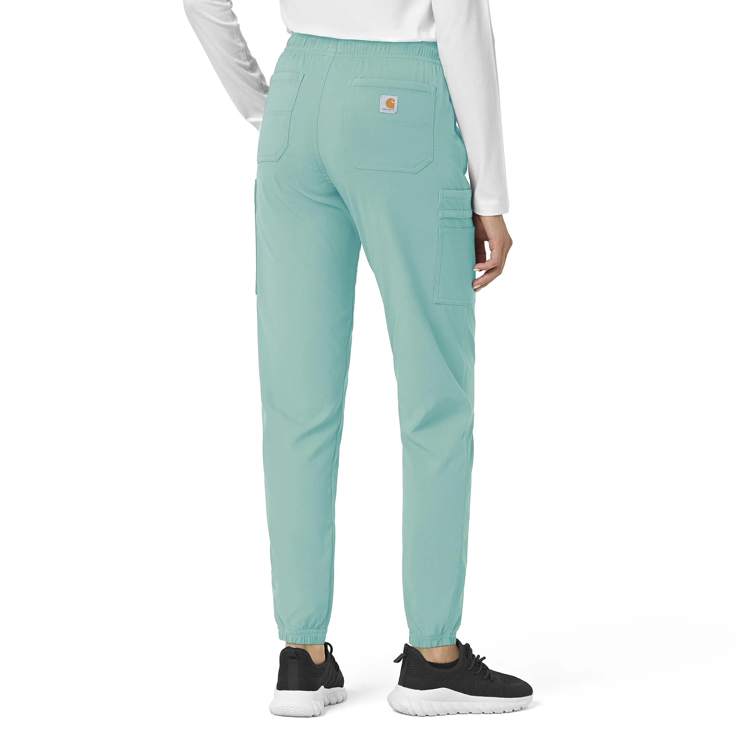 Carhartt Rugged Flex Peak Women's Cargo Jogger Scrub Pant - Aqua Sea