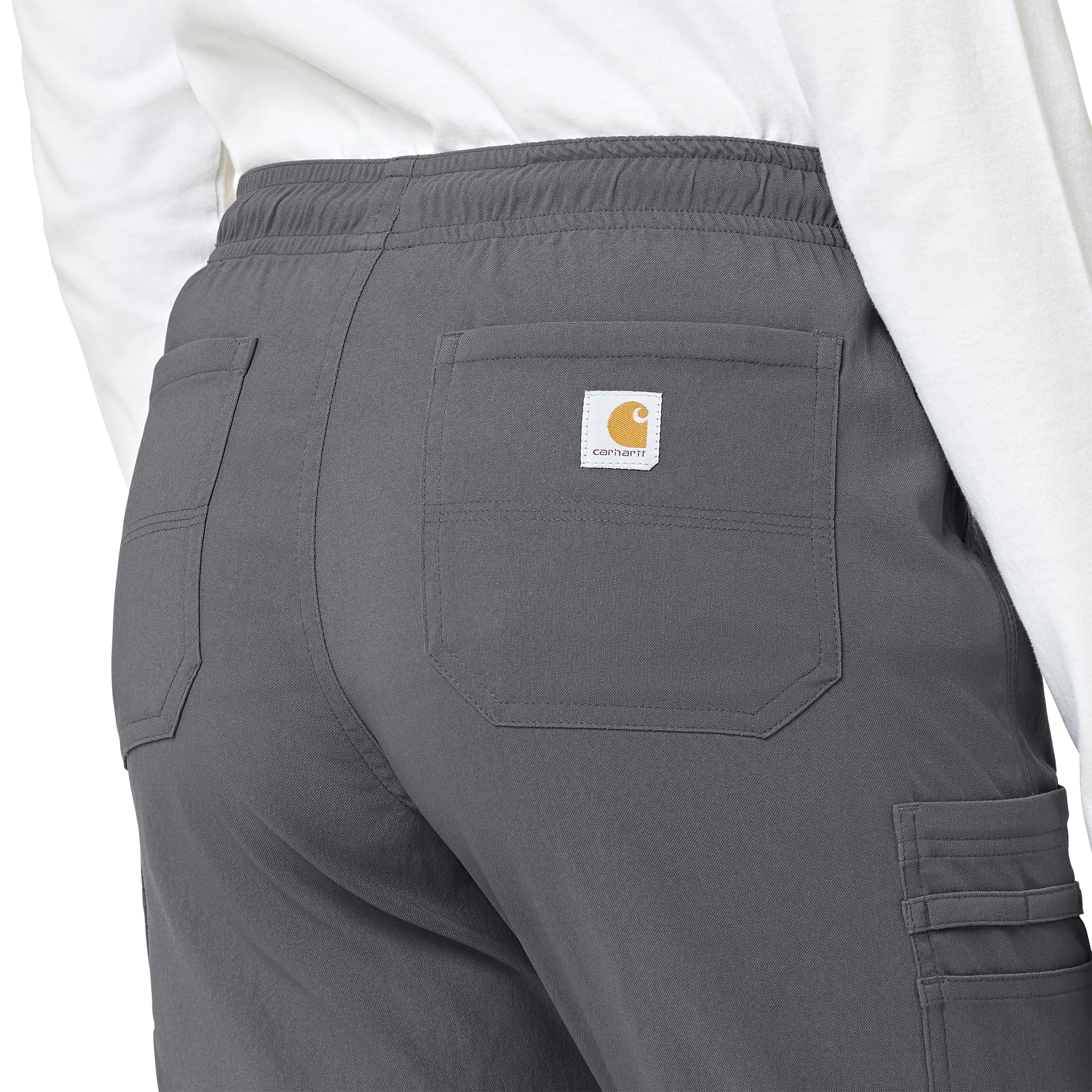 Carhartt Rugged Flex Peak Women's Cargo Jogger Scrub Pant - Pewter