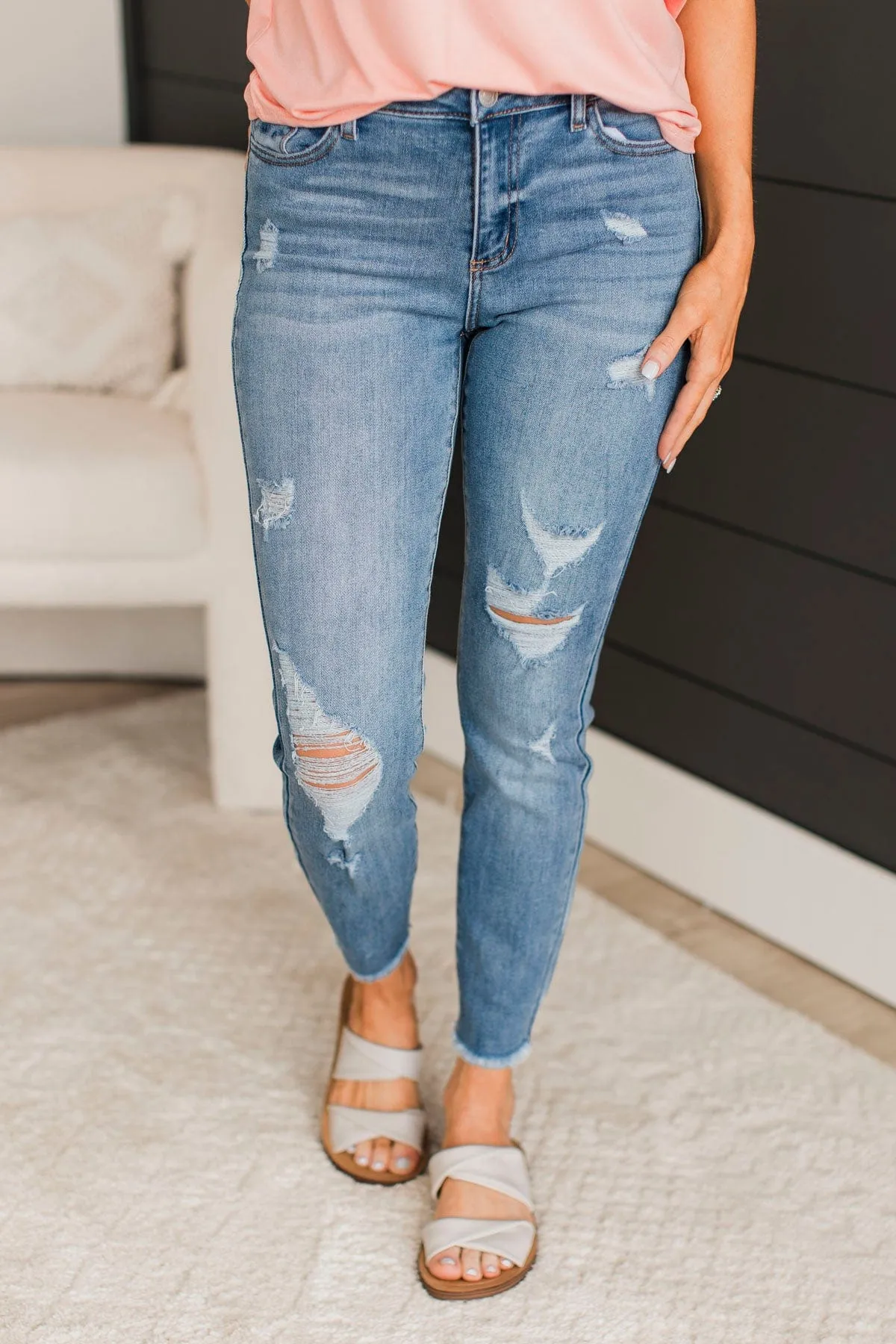 Cello Crop Skinny Jeans- Eline Wash