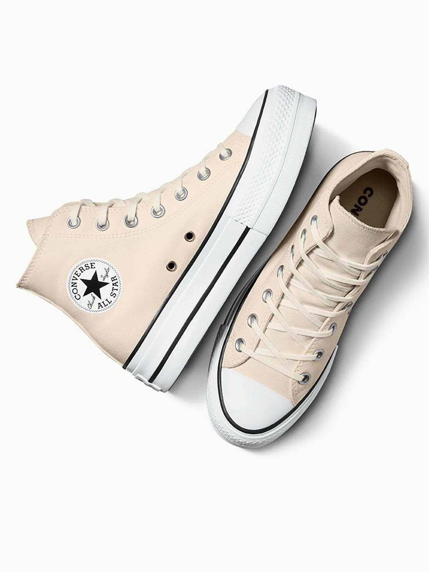 Chuck Taylor All Star Lift Platform Hi Natural Ivory/White/Black Shoes