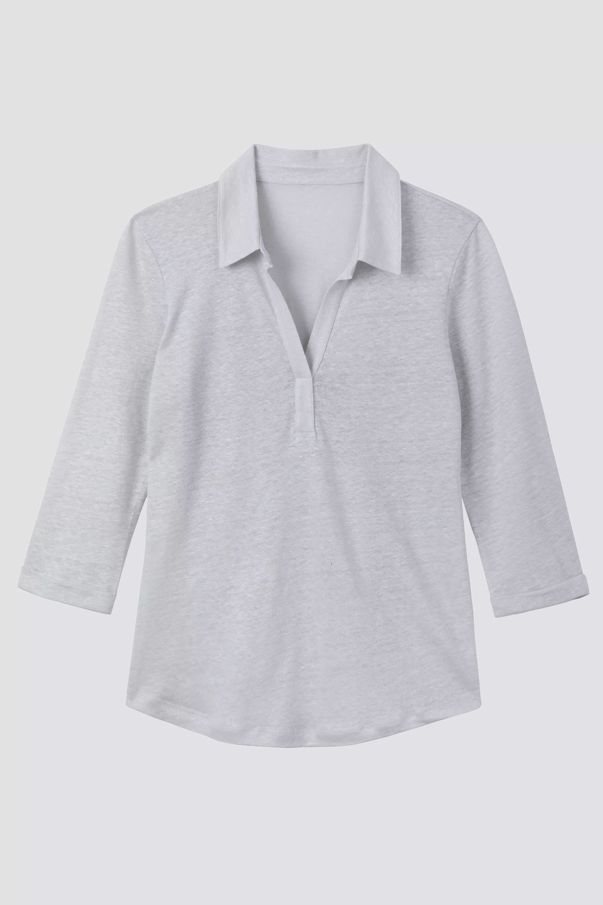 Collared Linen T-shirt | Multiple Colours