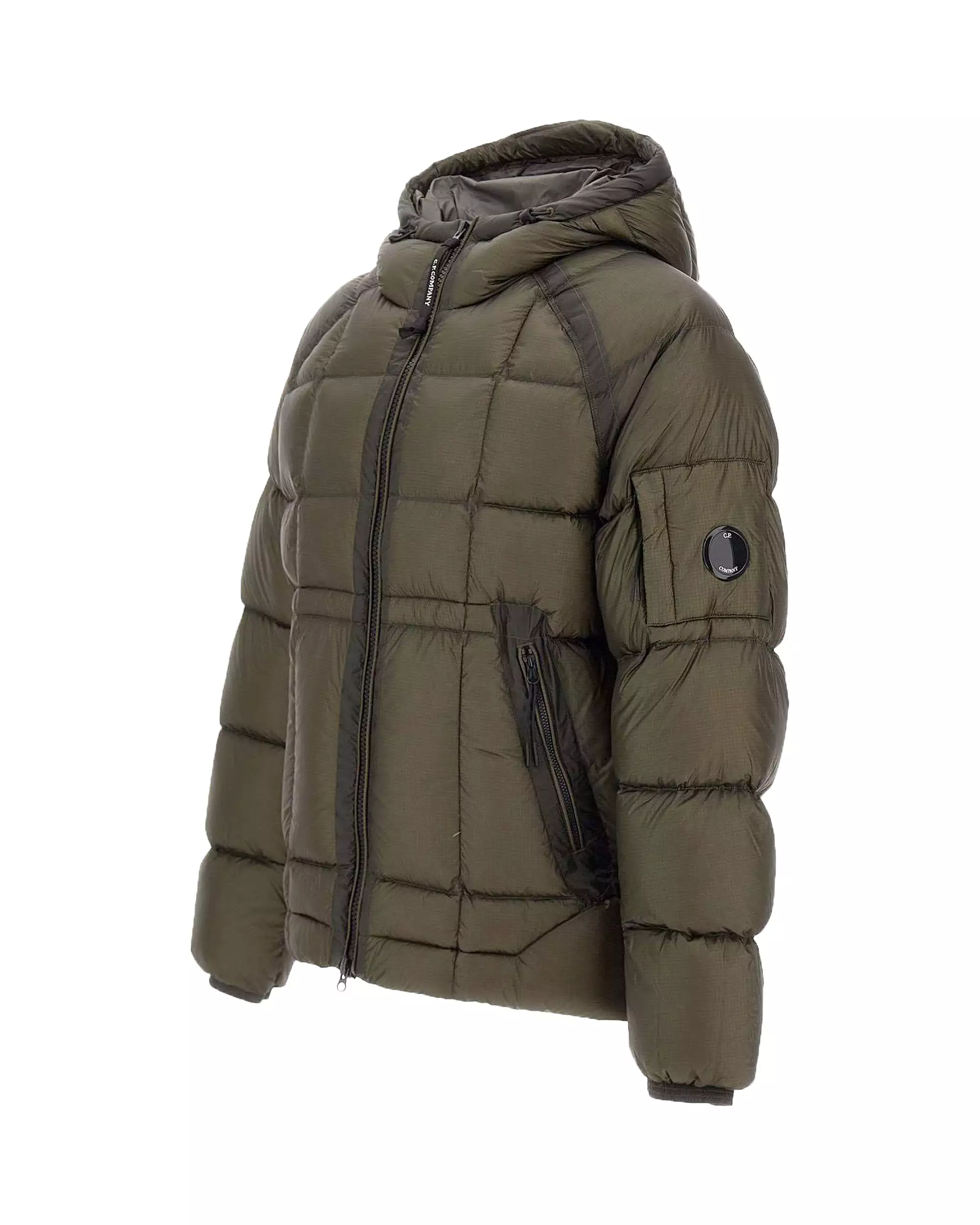 CP Company D.D. Shell Hooded Down Jacket Olive Night