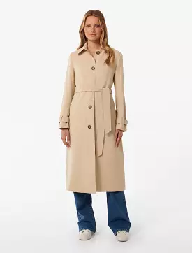 Darlah Single Breasted Soft Trench Coat