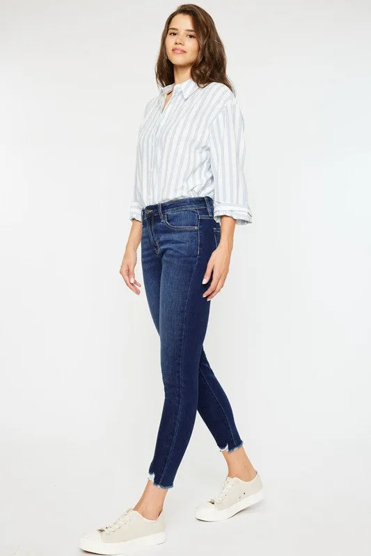 Eliza Mid Rise Ankle Skinny Jeans