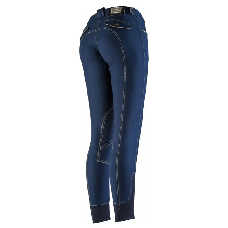 Equi-Theme Verona Knee Patch Ladies Breeches - Navy