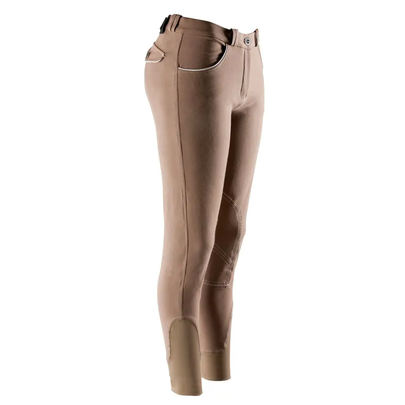 Equi-Theme Verona Knee Patch Ladies Breeches - Taupe