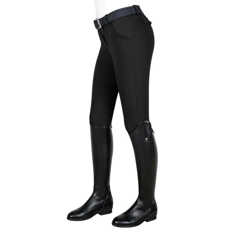 Equiline Boston Knee Patch Ladies Breeches - Black