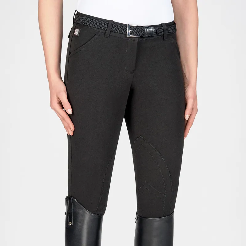 Equiline Boston Knee Patch Ladies Breeches - Black