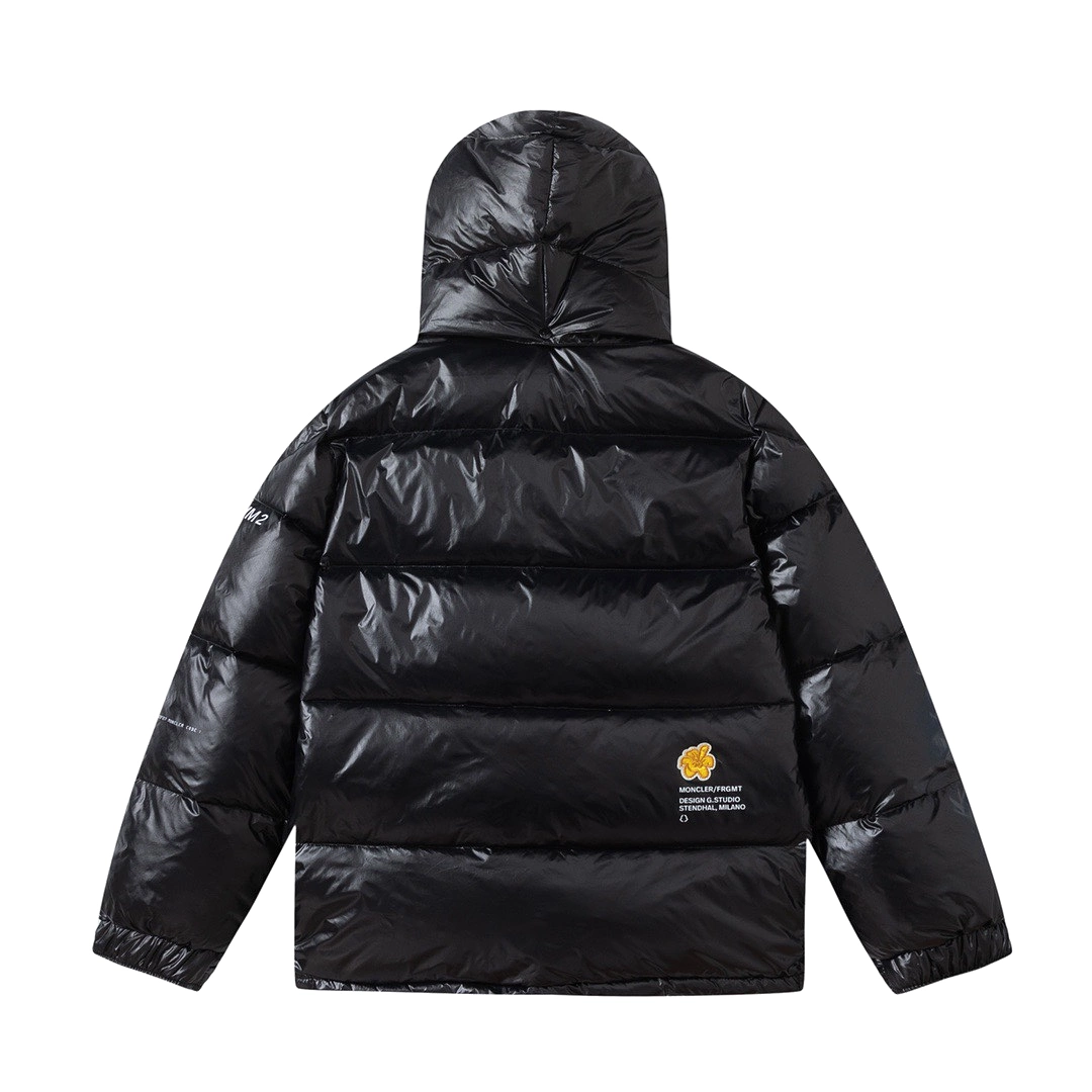 FRAGMENT X Moncler Genius 7 FRGMT hooded down jacket Black 1.10