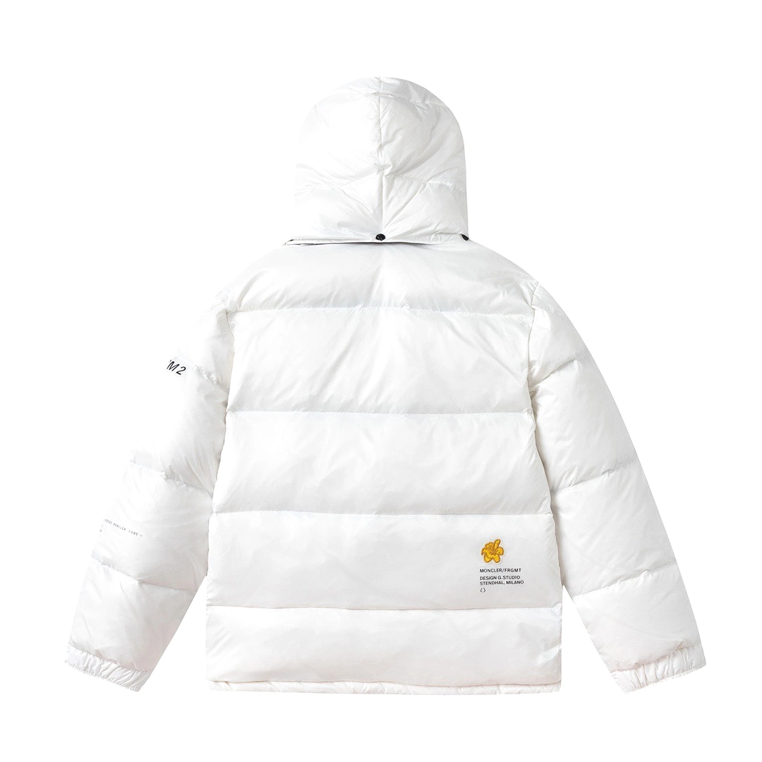 FRAGMENT X Moncler Genius 7 FRGMT hooded down jacket White 1.10