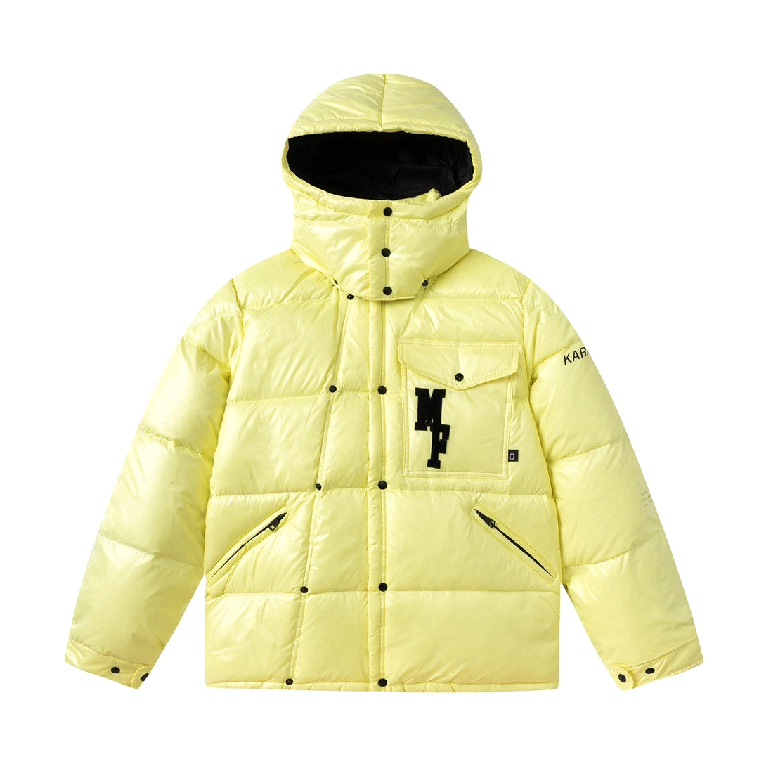 FRAGMENT X Moncler Genius 7 FRGMT hooded down jacket Yellow 1.10