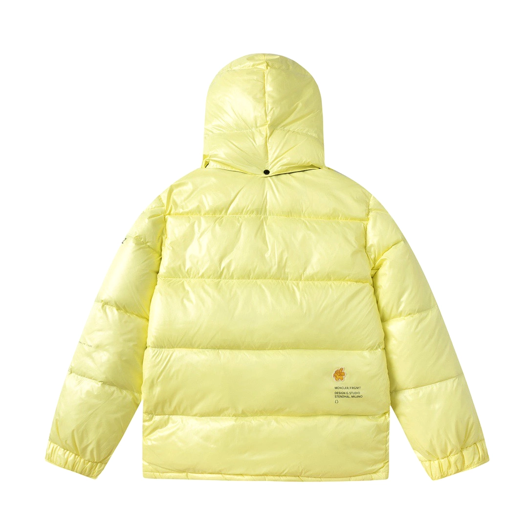 FRAGMENT X Moncler Genius 7 FRGMT hooded down jacket Yellow 1.10