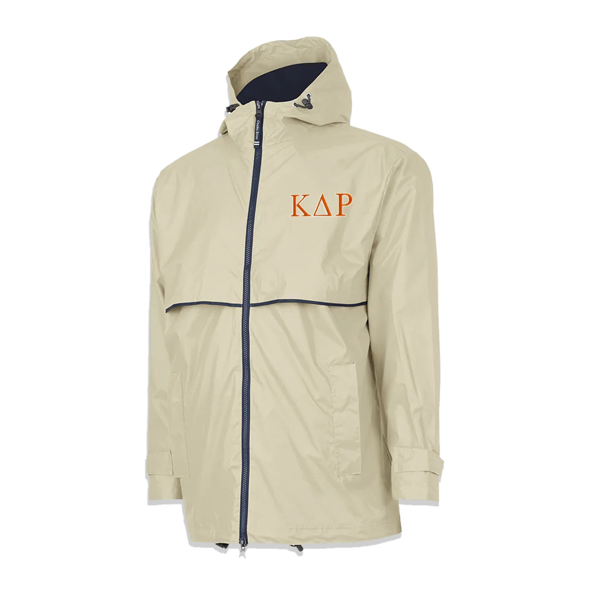 Fraternity Rain Jacket, 2-Color Greek Letters - Charles River 9199 - EMB