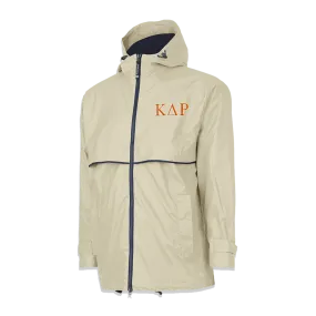 Fraternity Rain Jacket, 2-Color Greek Letters - Charles River 9199 - EMB