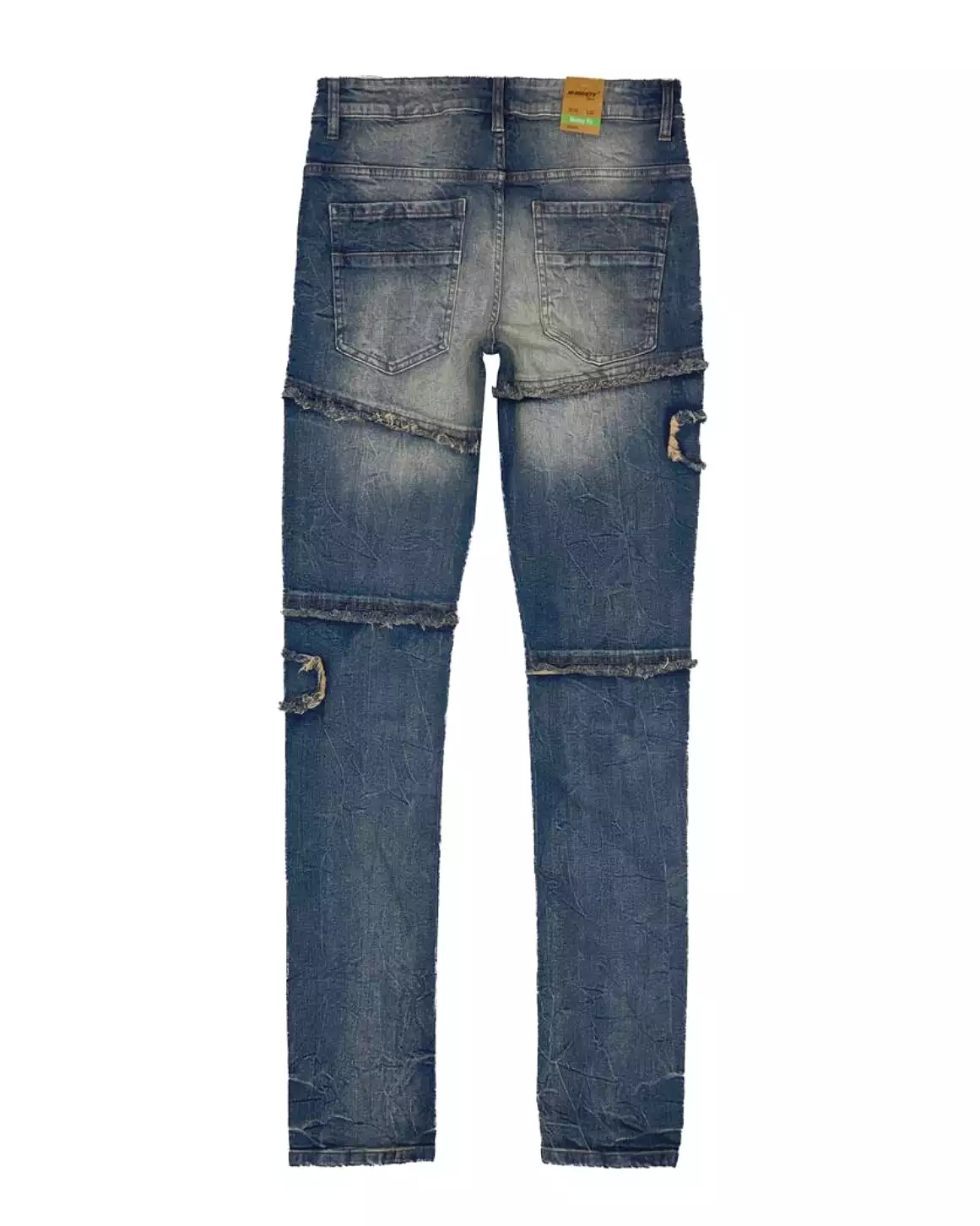 Fringe Panel Skinny Jean