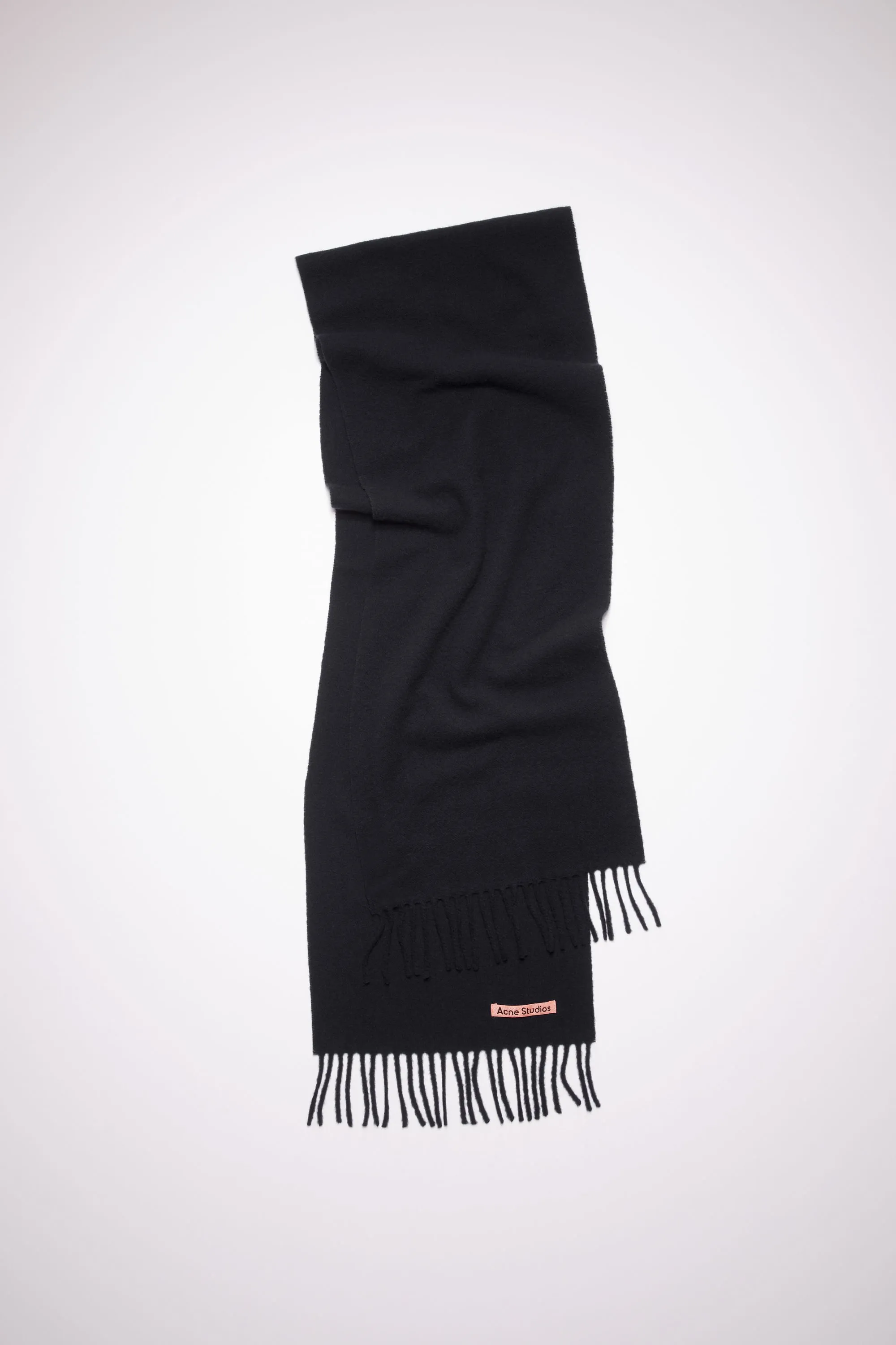 Fringe wool scarf - skinny