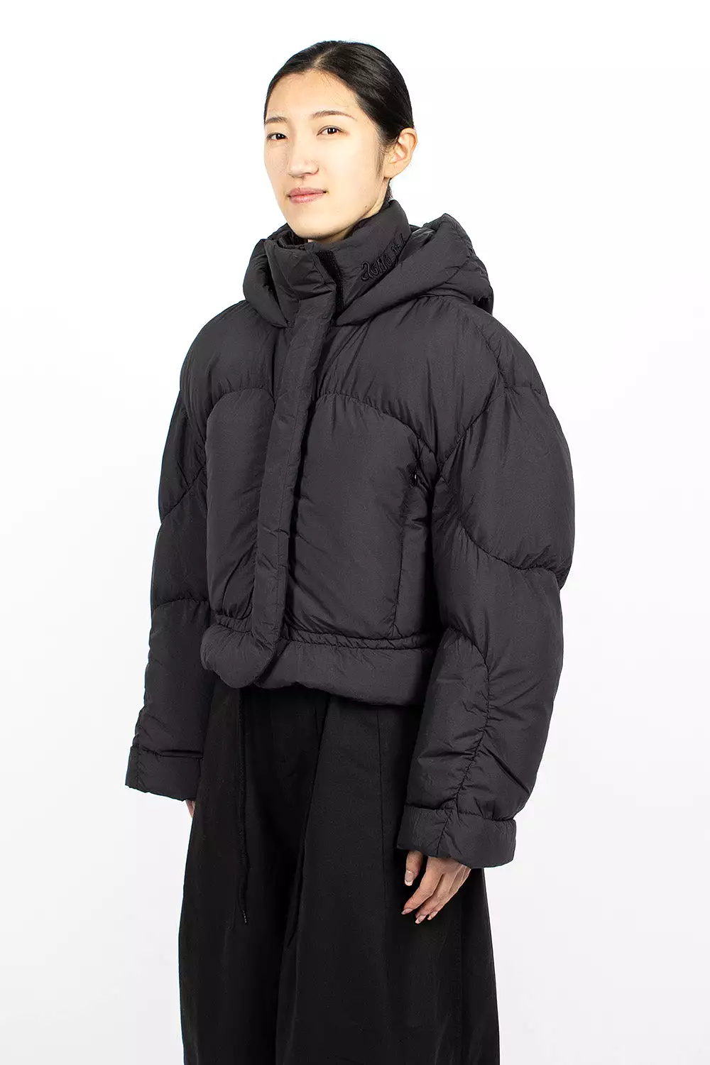 Hooded Puffer Jacket Black