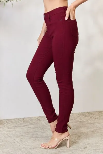 Hyperstretch Mid-Rise Skinny Jeans