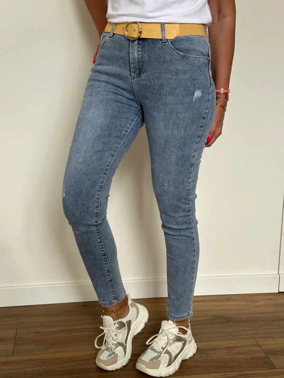 Jeans Skinny Push-Up Strappetti