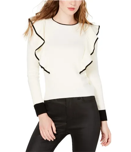 J.O.A. Womens Ruffle Sleeve Knit Blouse