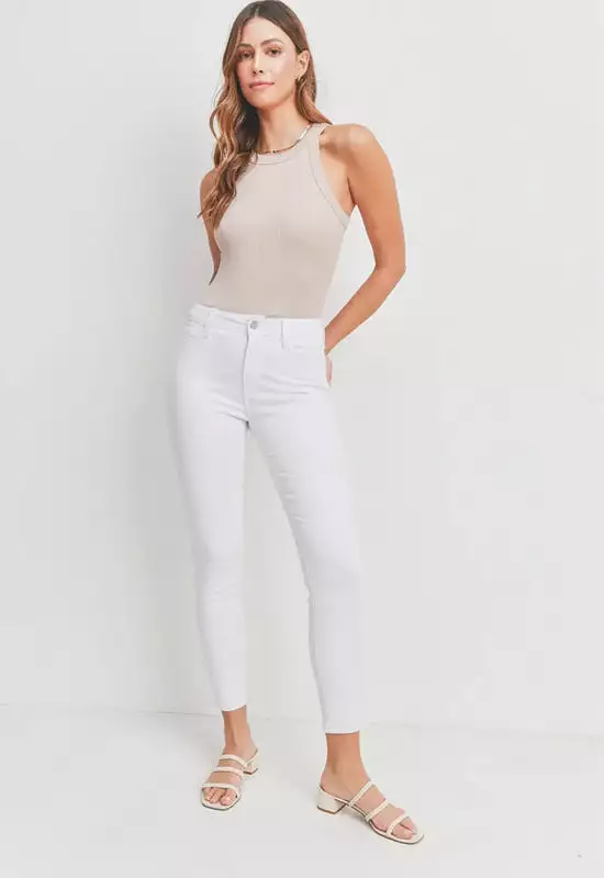 Just Black - Modern Classic Skinny Jean Optic White