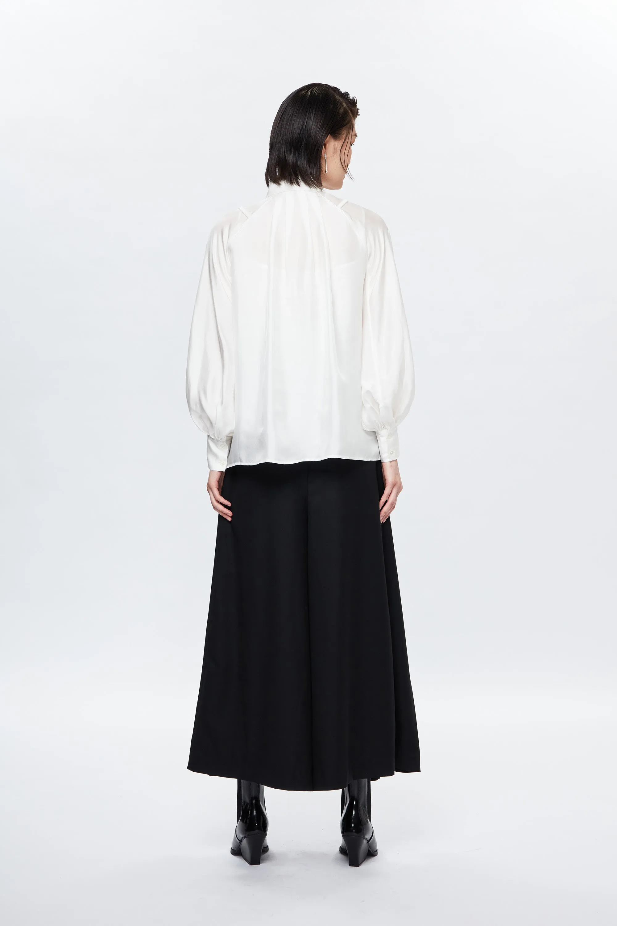 KEIKOGI Silk Blouse - White