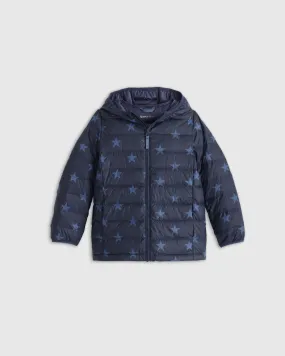 Lightweight Down Hooded Puffer Jacket