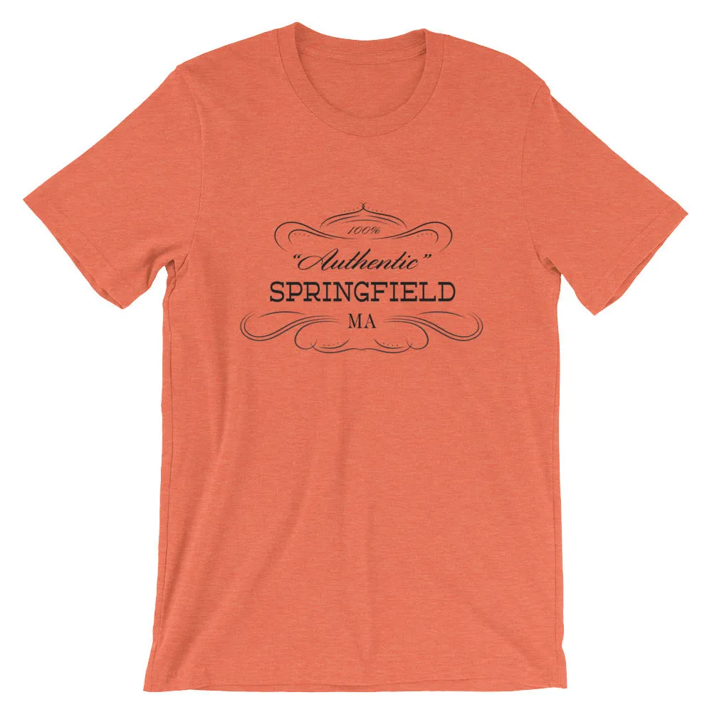 Massachusetts - Springfield MA - Short-Sleeve Unisex T-Shirt - Authentic