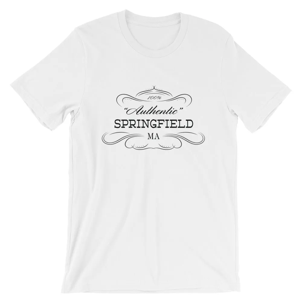 Massachusetts - Springfield MA - Short-Sleeve Unisex T-Shirt - Authentic