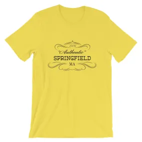 Massachusetts - Springfield MA - Short-Sleeve Unisex T-Shirt - Authentic