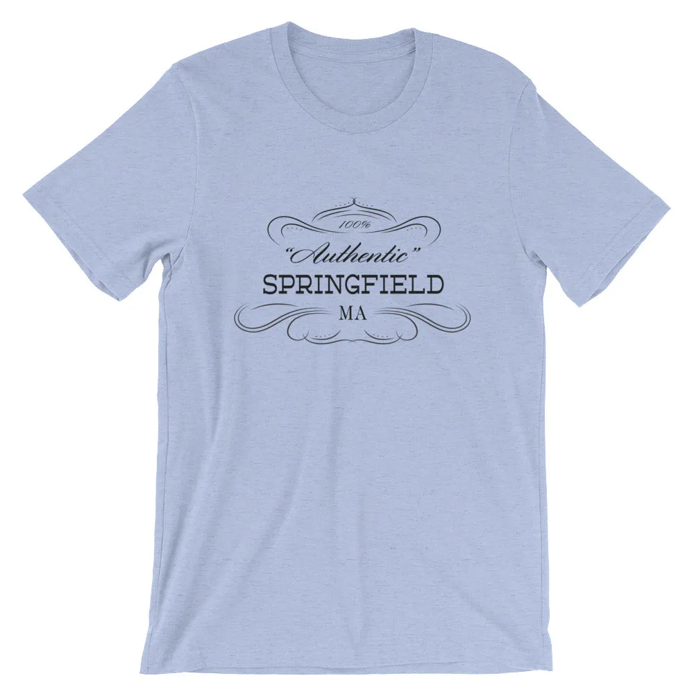 Massachusetts - Springfield MA - Short-Sleeve Unisex T-Shirt - Authentic