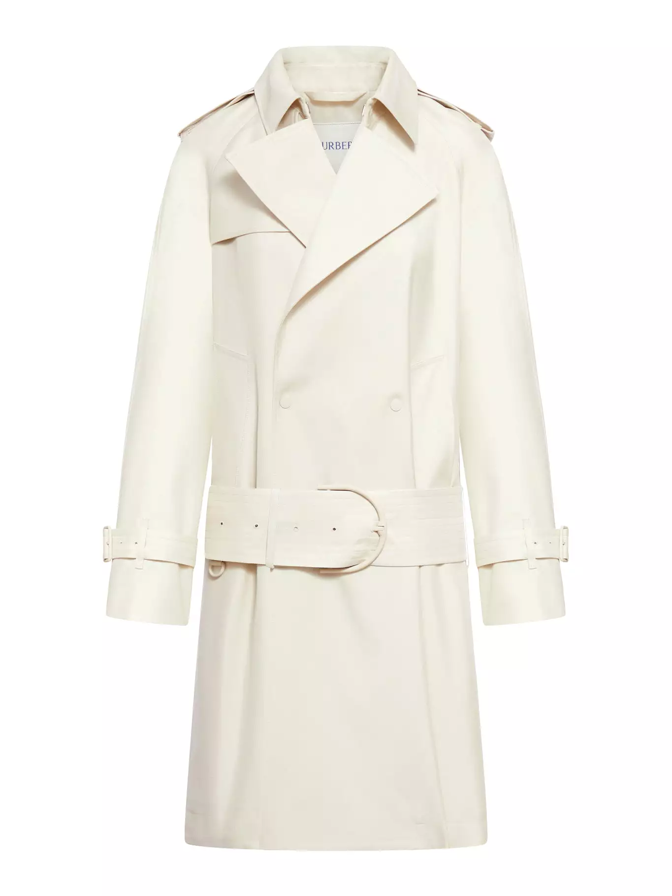 Medium trench coat in silk blend