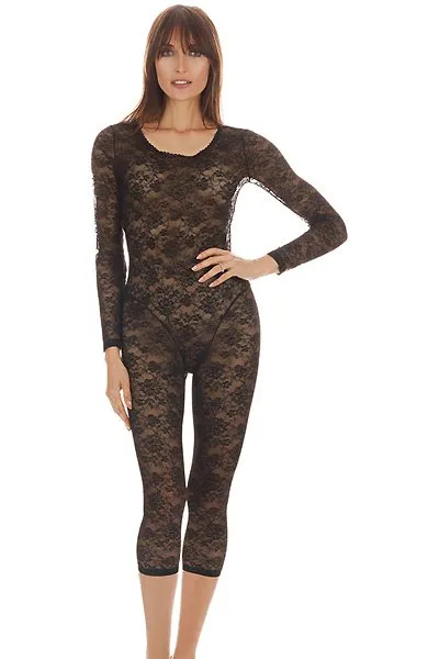 MeMoi LoveMoi Estelle Long Sleeve Lace Catsuit