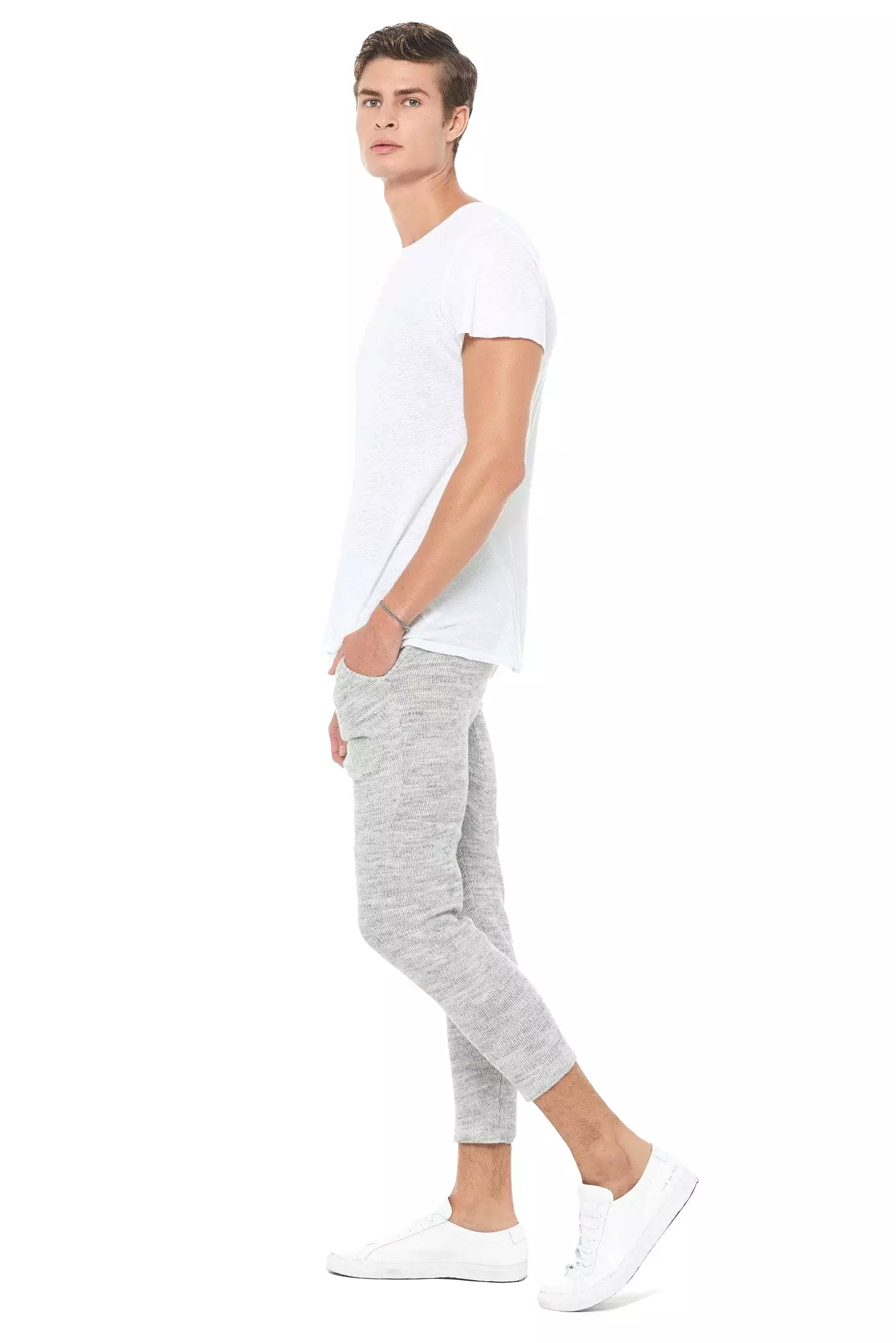 Men's Soft Knit Melange Jogger Pant