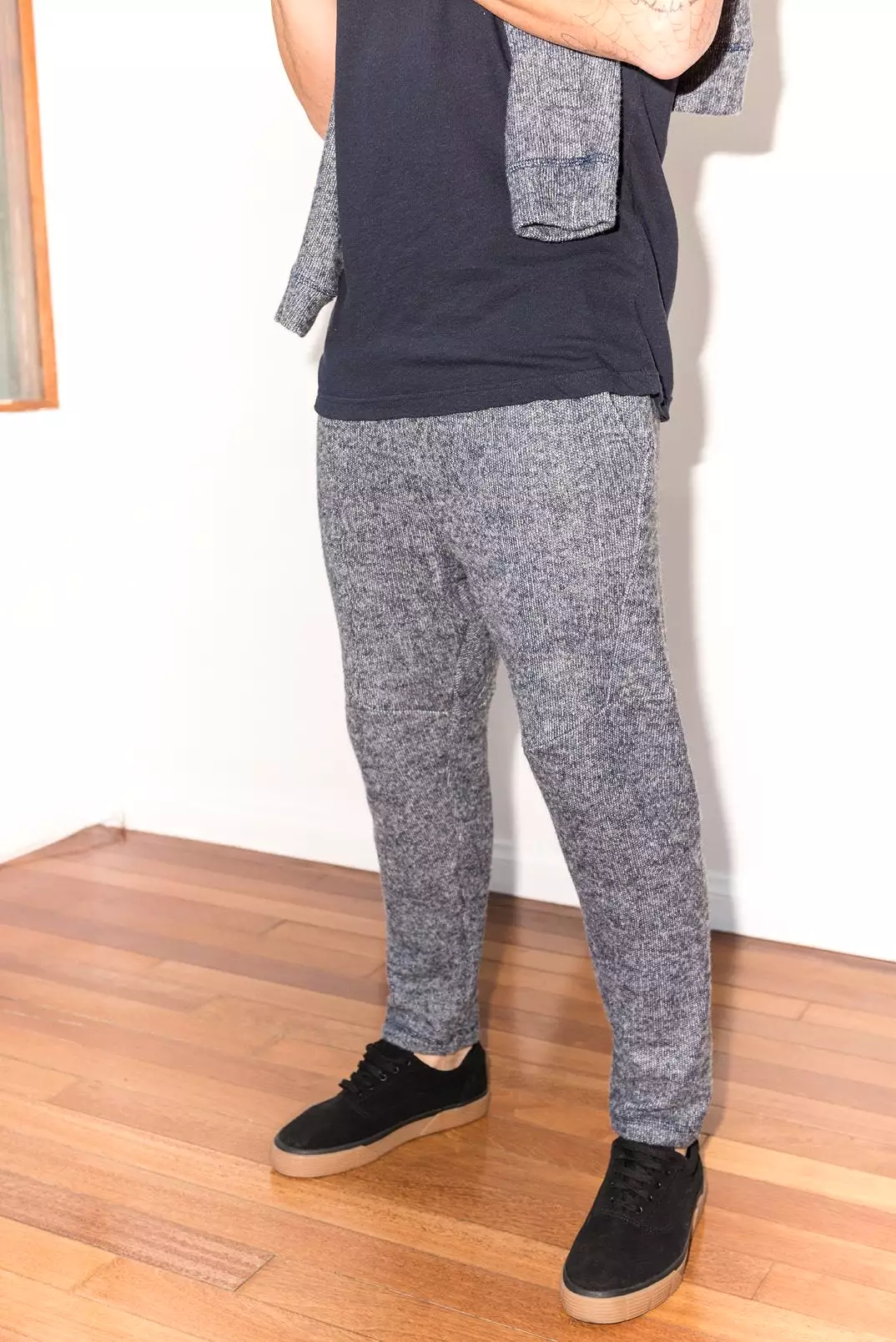 Men's Soft Knit Melange Jogger Pant