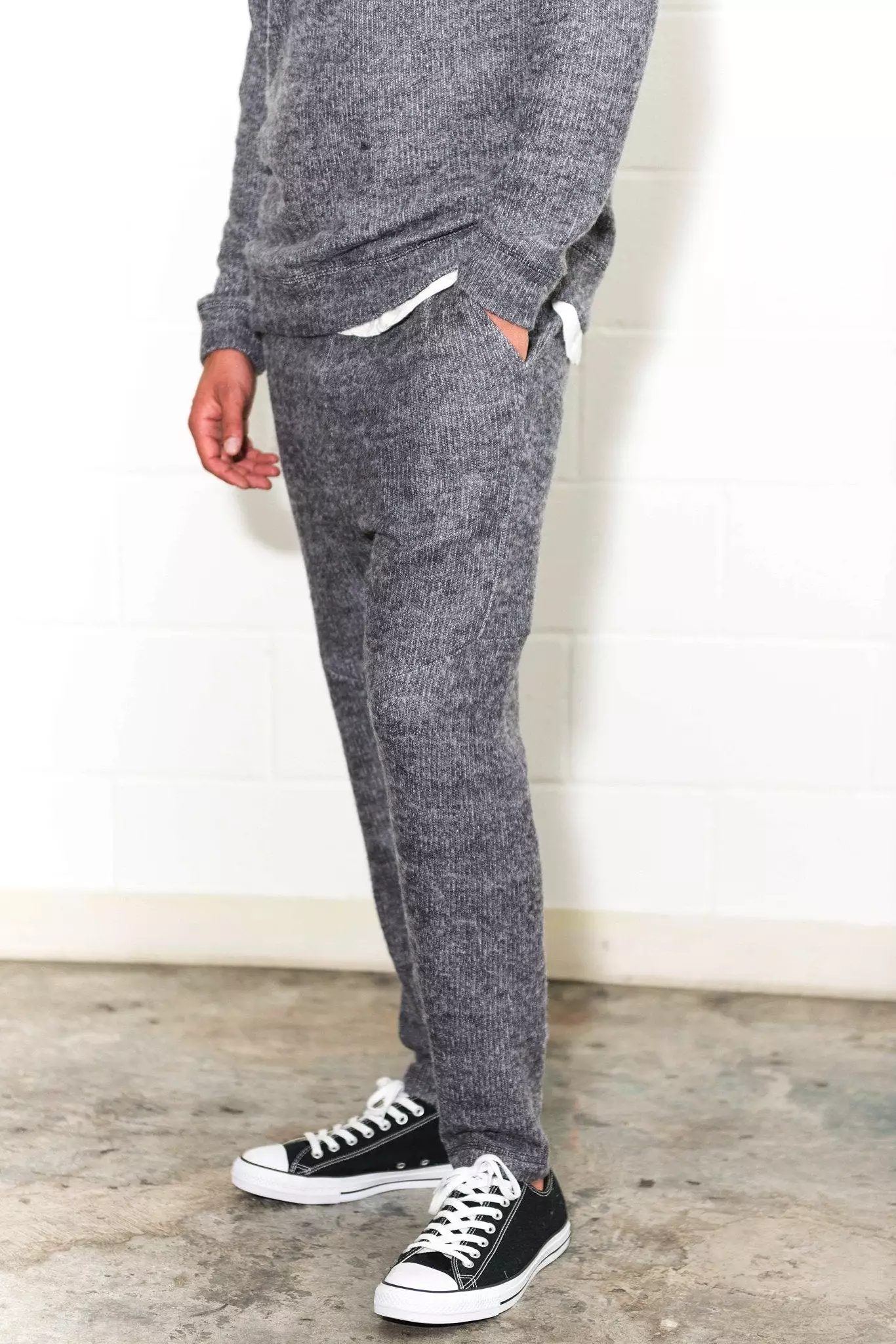 Men's Soft Knit Melange Jogger Pant