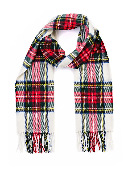 Merino Scarf - Dress Stewart Tartan