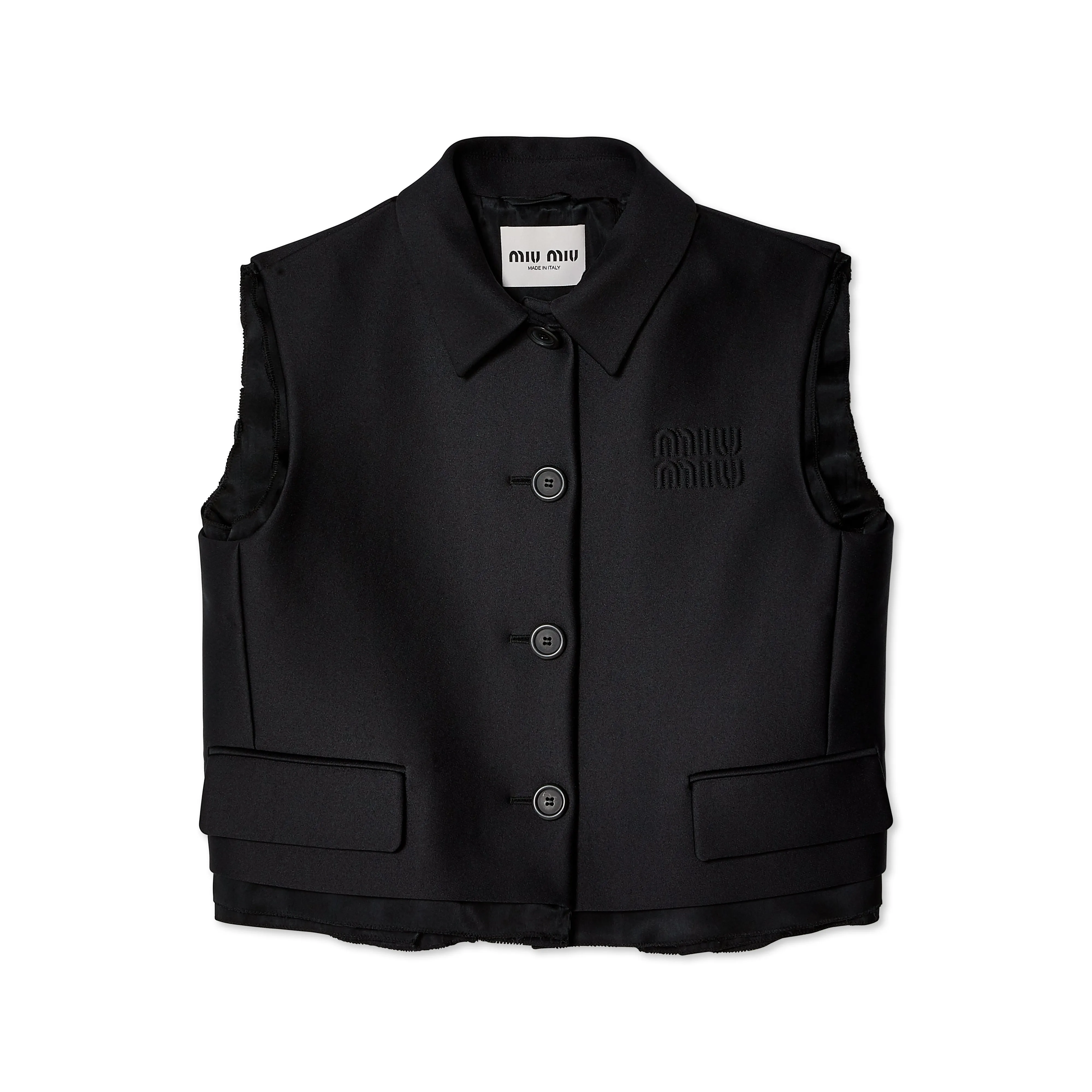 Miu Miu - Women's Single Breasted Radzimir Vest - (Black)