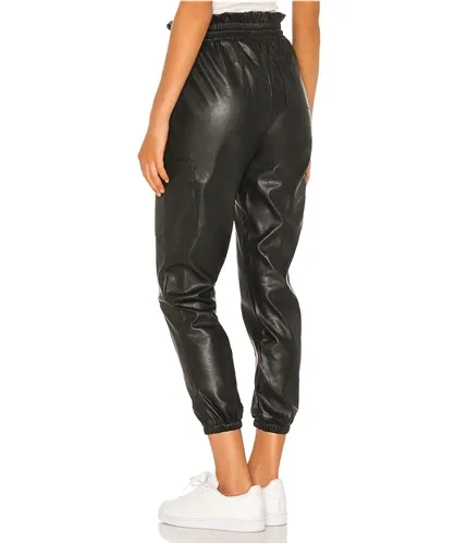 N:Philanthropy Womens Rou Vegan Leather Casual Jogger Pants