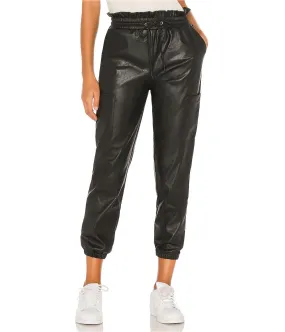 N:Philanthropy Womens Rou Vegan Leather Casual Jogger Pants