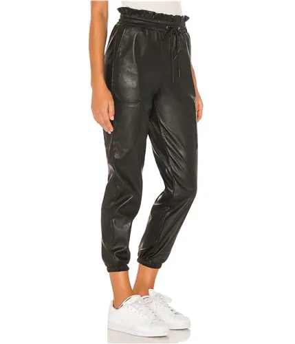 N:Philanthropy Womens Rou Vegan Leather Casual Jogger Pants