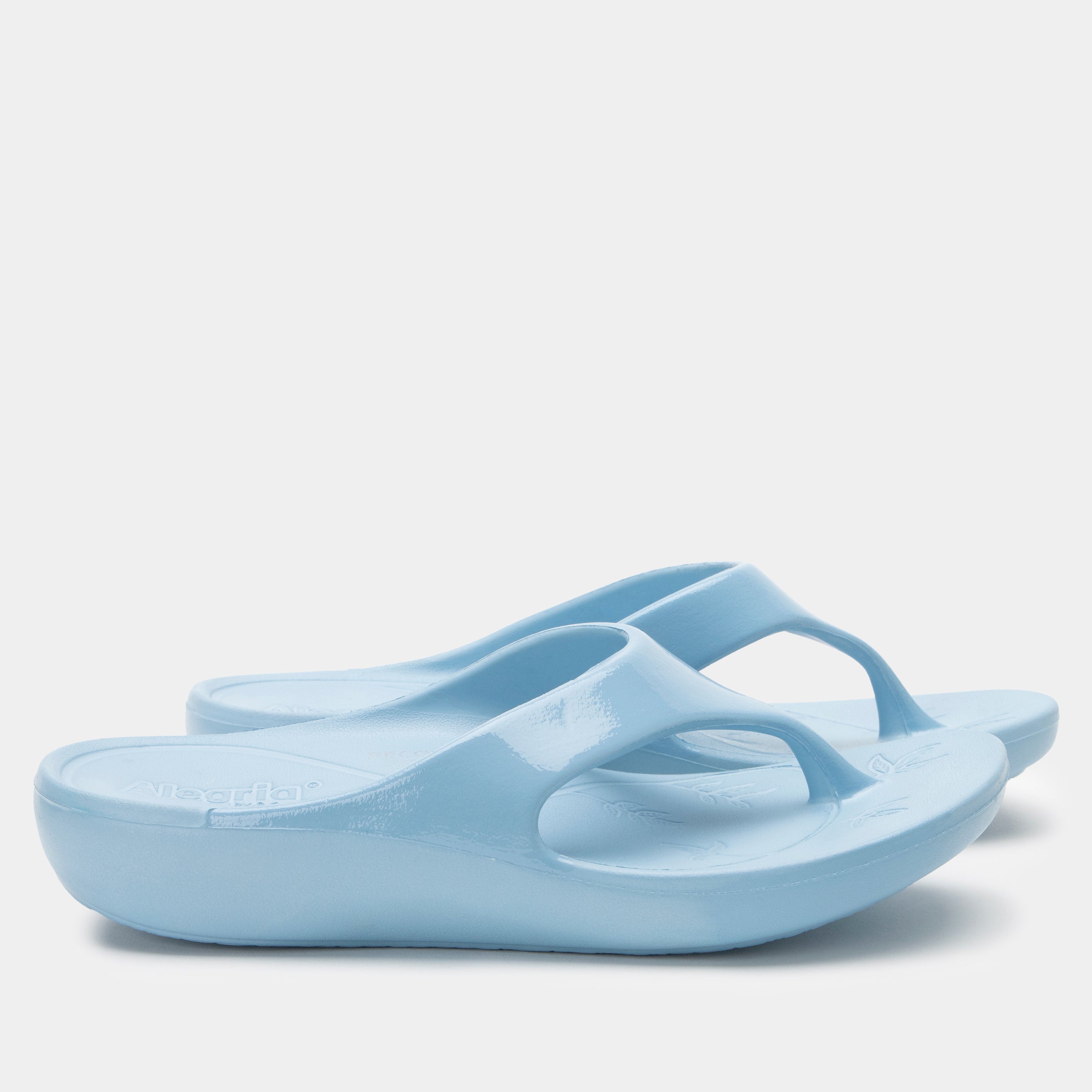 Ode Dusty Blue Gloss Sandal