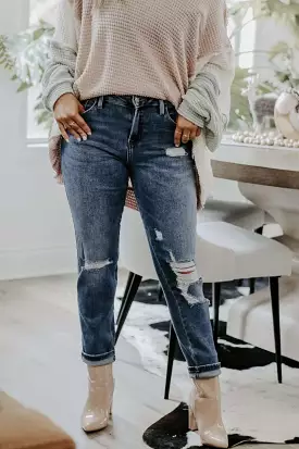 On Point Distressed Skinny Jean