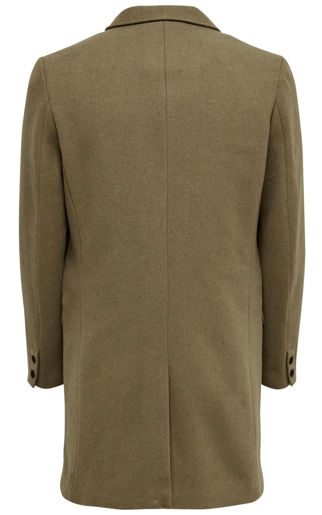 Only & Sons Julian Wool Coat Lead Gray