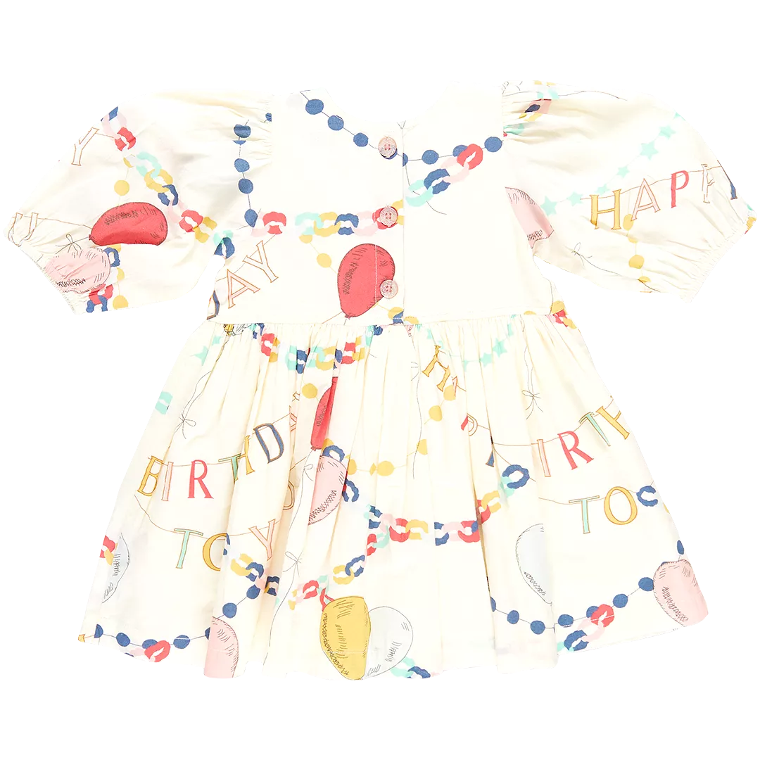 Pink Chicken Baby Girls Brooke Dress Set - Birthday Garland