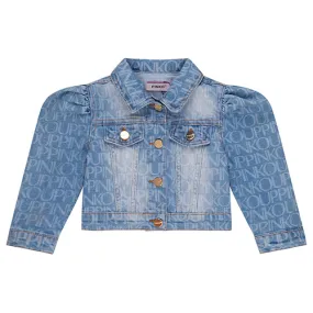 Pinko Stretch Denim Jacket Baby Blue Denim S4PIBGJK095_126