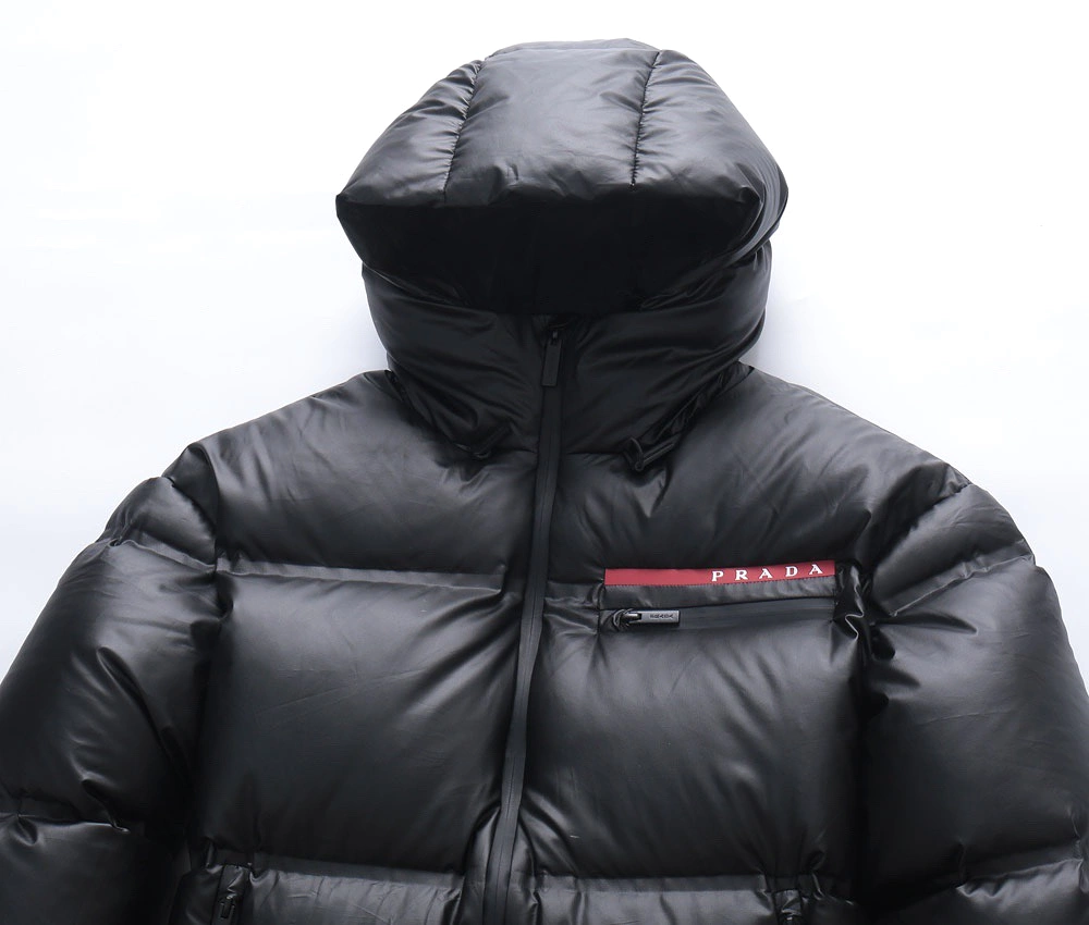 Prada 23FW linea rossa series hooded down jacket 1.10